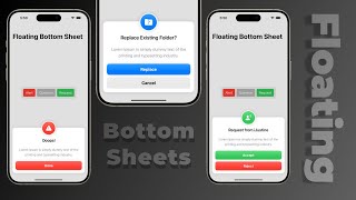 SwiftUI Floating Bottom Sheets