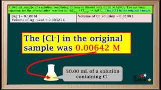 WCLN - Precipitation Titration Calculations - Chemistry