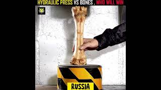 HYDRAULIC PRESS VS STRONGEST HUMAN BONES 🤯 WHO WILL WIN 💥 #shorts #usa #shortfeed