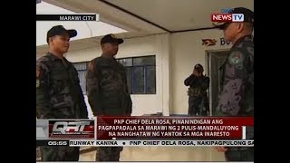 PNP chief Dela Rosa, pinanindigan ang pagpapadala sa Marawi ng 2 pulis-Mandaluyong