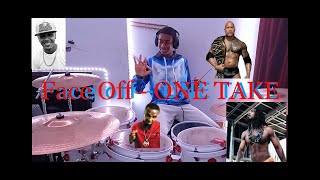 FACE OFF - Tech N9ne, The Rock, Joey Cool, King Iso (One Take Drum Cover)