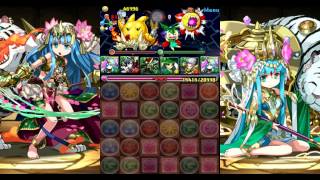 【パズドラ】レジェロンテ降臨！音楽龍 地獄級 覚醒パールヴァティー(覺醒木印)pt