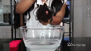 Hair Extensions: How to Wash \u0026 Care for SL Raw Kinky Curly 4A-4C I-Tips for Micro-links \u0026 Fusions