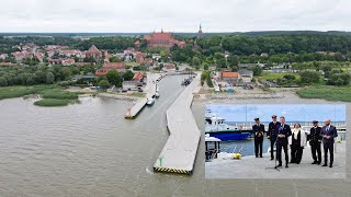 Frombork. Zakończenie przebudowy portu rybackiego - wideo briefing prasowy – 29.05.2024