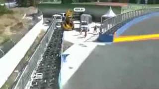 GP2 Valencia 2010 Josef Kral Huge Airborne Crash