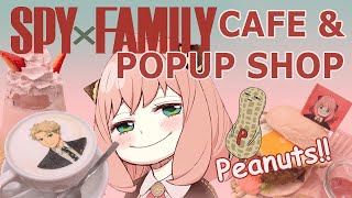 SPY X FAMILY Cafe & Popup Shop - Peanuts, Anya Pancake, Loid Latte! [VTuber in Tokyo Japan Vlog]