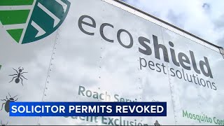 Pest solutions company has soliciting permits revoked by multiple townships following complaints