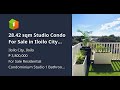 28.42 sqm Studio Condo For Sale in Iloilo City Iloilo