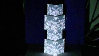 Projectionmapped Processing particles