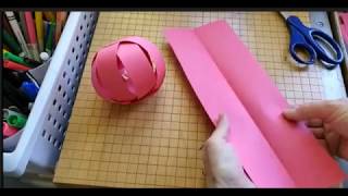 Paper strip sphere construction