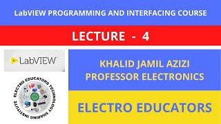 LabVIEW programming and interfacing course lecture 04