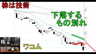 株は技術　もの別れから空売りで下落を狙う　ショットガン投資法　ワコム　〔第1144回〕