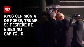 Após cerimônia de posse, Trump se despede de Biden no Capitólio | CNN NA POSSE DE TRUMP