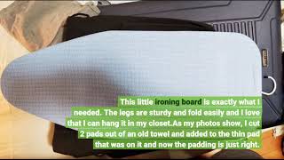 User Review: Whitmor Tabletop Ironing Board with Scorch Resistant Cover