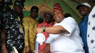 HEAR WHAT ADEMOLA ADELEKE MOMENT HE JUMP QUEUE TO CAST HIS VOTE DURING OSUN STATE ELECTION