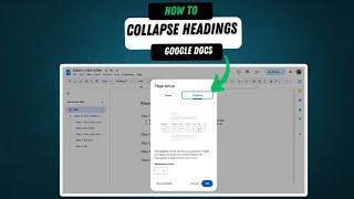 Collapsible Headings in Docs (Google Docs) - How to | Tutorial