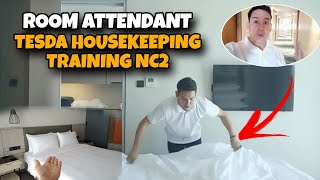 HOUSEKEEPING ROOM ATTENDANT FOR TODAY ! TESDA TRAINING HOUSEKEEPING ROOM ATTENDANT !