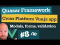 Quasar Framework: Vue.js Cross Platform App (8/10): Modals, Forms & Validation - Add Task