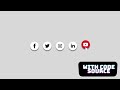 How To make Social Media Buttons with Hover Effect using Only HTML and CSS | hover effect with icon