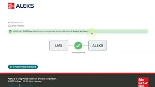 ALEKS How to Pair with D2L and Gradebook Sync