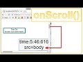 JS #03: Javascript OnScroll Body html not Window.OnScroll