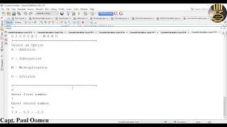 How to Create a Simple Calculator Using Switch Statements in Java Console Application