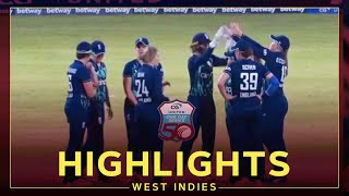 Highlights | West Indies Women v England Women | Sciver Shines In England  Win | 3rd CG United ODI