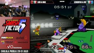 SF5 SSBM Doubles - Luis \u0026 MaxX Vs. 007 \u0026 Lenguitas - Smash Melee Losers Semis