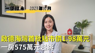 啟德海灣首批貼市價1.98萬元｜一房575萬元起跳｜施政報告前夕｜柏傲莊買家追價入市