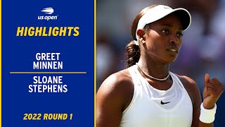 Greet Minnen vs. Sloane Stephens Highlights | 2022 US Open Round 1