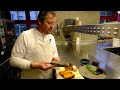 bruno timperman prepares fresh scallops with butternut squash at restaurant bruut in belgium