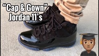 cap and gown 11s on feet