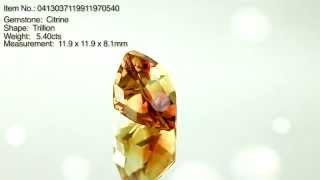 Citrine Trillion Cut 5.40cts