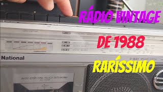 Consertado: Rádio toca fitas National RX1754M.