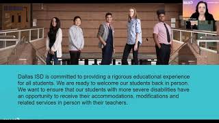 Dallas ISD: Specialized Units Re-Entry Plan Webinar 2020-2021