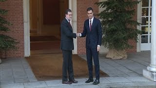 Reunión de Rajoy con Pedro Sánchez en La Moncloa