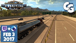 American Truck Simulator - VOD - 2017-02-03 - Realistic California Highways Mod - ATS Gameplay