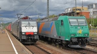 Bahnverkehr in Weil am Rhein am 27.8.11 - Dispoloks und Rail4Chem