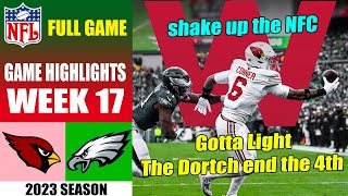 Arizona Cardinals vs Philadelphia Eagles [FULL GAME] WEEK 17 | NFL Highlights 2023