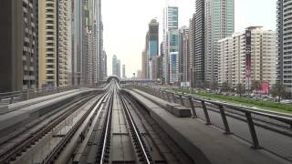 [dubai] Dubai Metro Union - Burj Khalifa view from Gold Class [1080/60p recording by DSC-HX9V]