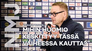 ”Mihin huomio keskittyy tässä vaiheessa kautta, Naisleijonien päävalmentaja Juuso Toivola?”