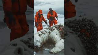 Polar Bear Rescued from Millions of Barnacles