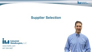 Supplier Selection