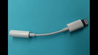 My review. iPhone 7/7 Plus Lightning to 3.5mm Female Headphone Jack Adapter AUX. Subscribe!