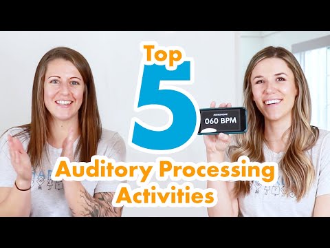 What are the activities for auditory perception?