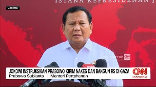 Jokowi Instruksikan Prabowo Kirim Nakes dan Bangun RS di Gaza