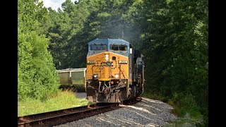 CSXT Q30301 Westbound By Loraine, VA 8-1-18