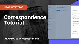 Korrespondenz-Tutorial | Autodesk Construction Cloud