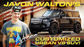 JOIN JAVON 'WANNA' WALTON AS HE COLLECTS HIS BRAND NEW CUSTOM V8 LAND ROVER DEFE