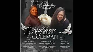 Mrs. Kathleen Bostic Coleman Homegoing Tribute Video